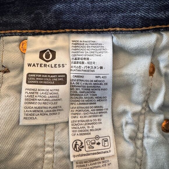 Levi's 501Blue Straight Jeans Timeless Design - Picture 7 of 7